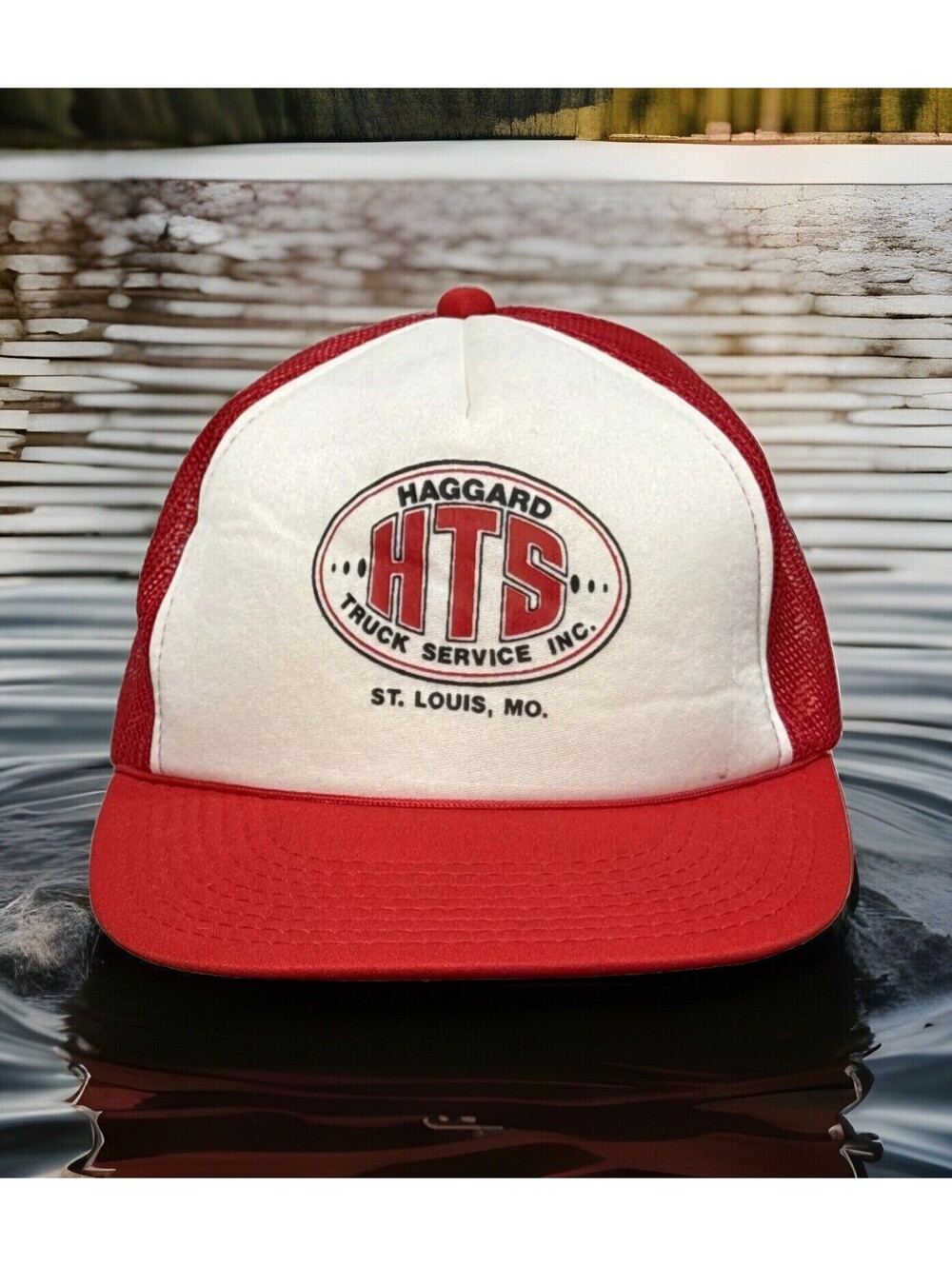 Haggard Truck Service Rigging Crane Haul St Louis MO Mesh Snapback Baseball Cap